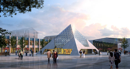 东兴金字塔网架